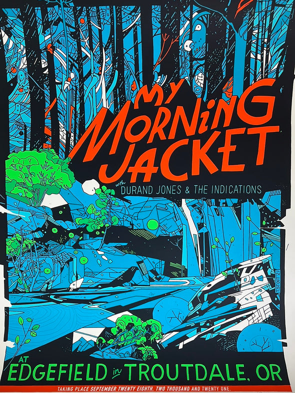 My Morning Jacket - 2021 Tyler Stout poster Troutdale, OR