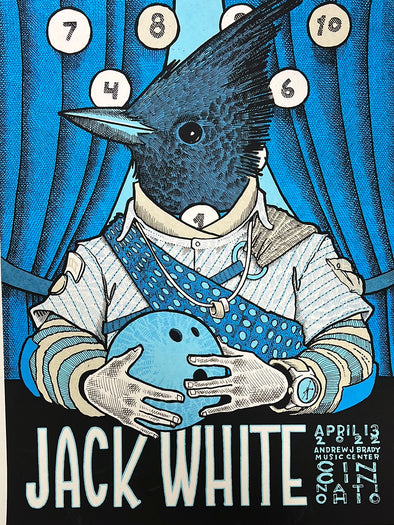 Jack White - 2022 Jay Ryan poster Cincinnati, OH 1st ed