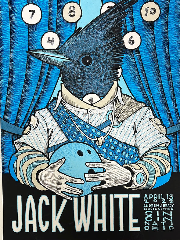 Jack White - 2022 Jay Ryan poster Cincinnati, OH 1st ed