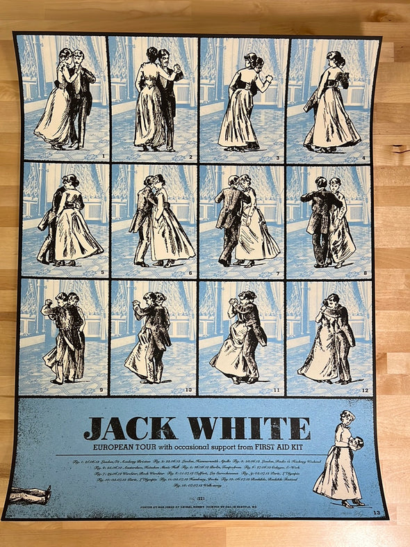 Jack White - 2012 Rob Jones poster European Tour