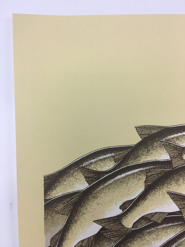 Salmon Run - 2015 Justin Santora Poster Art Print