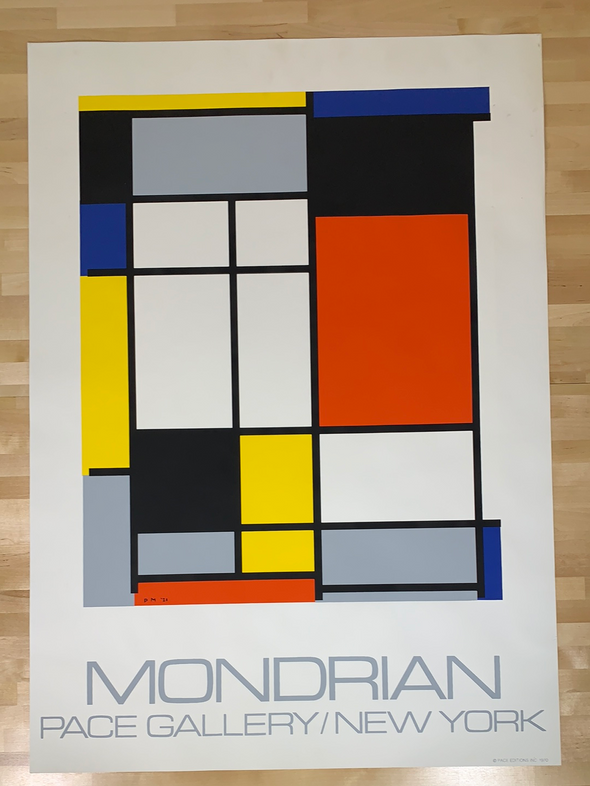Mondrian - 1970's Pace Gallery New York art print poster Original Vintage