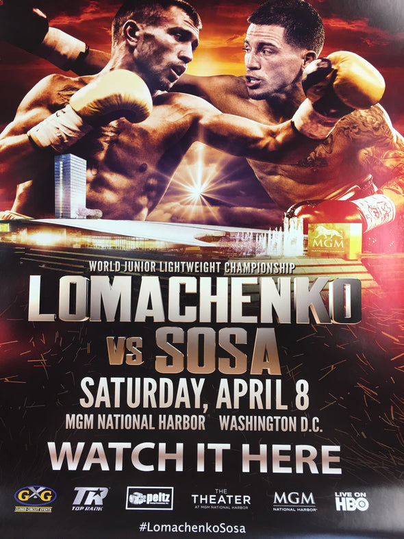 Boxing - 2017 Lomachenko vs Sosa World Junior Lightweight Championship, MGM Nati