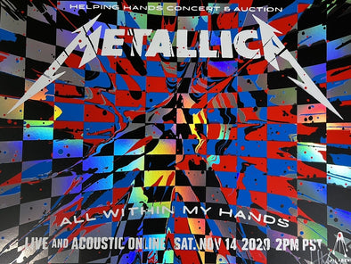 Metallica - 2020 Kii Arens poster All Within My Hands Live FOIL