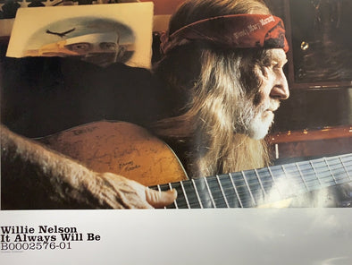Willie Nelson - original promo poster vinyl insert 24x15 record art