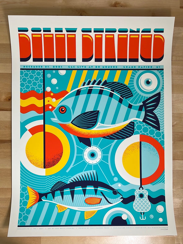Billy Strings - 2021 Mike Tallman poster Grand Rapids, MI 12/31 1st