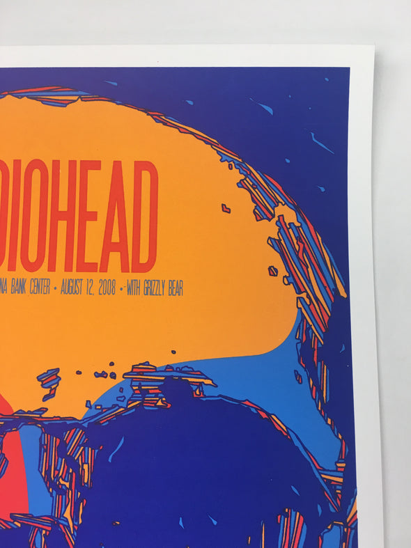 Radiohead - 2008 Todd Slater Poster Camden, NJ Susquehanna Bank Center