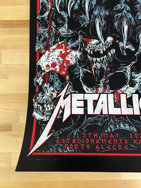 Metallica - 2022 Rhys Cooper poster Porto Alegre, BRA