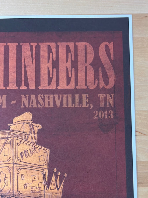 Lumineers - 2013 poster Nashville, TN Ryman Auditorium