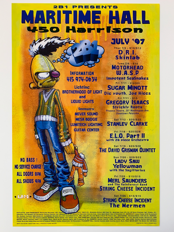 MHP 32 Maritime Hall - 1997 poster July String Cheese Incident San Fran 1st