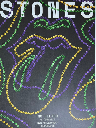 Rolling Stones - 2019 poster No Filter Tour New Orleans, LA