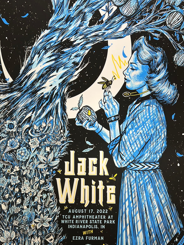 Jack White - 2022 Zeb Love poster Indianapolis, IN