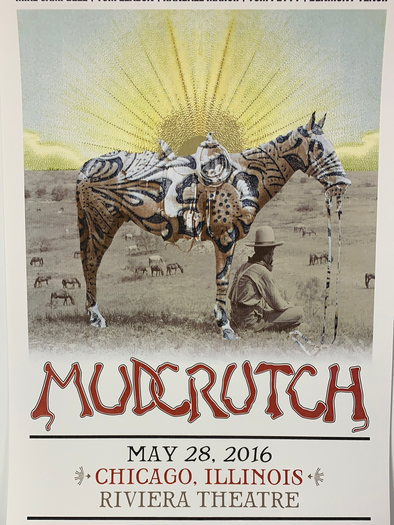 Mudcrutch - 2016 poster Chicago, IL Tom Petty Riviera Theatre