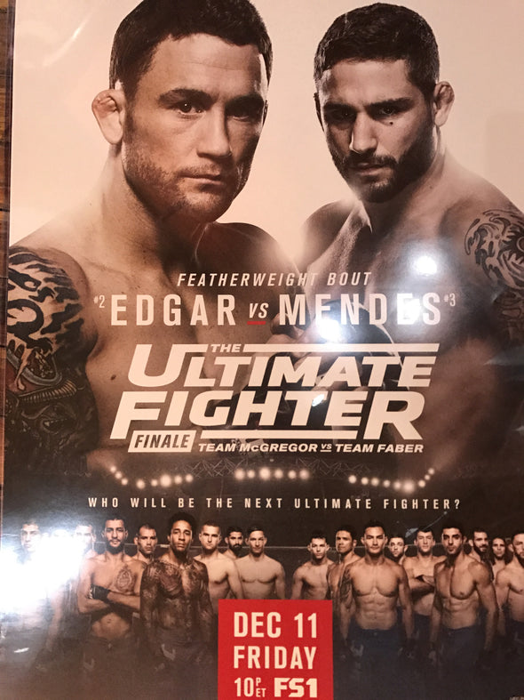 UFC poster Edgar vs. Mendes Finale Ultimate Fighter Tuf Fight Night