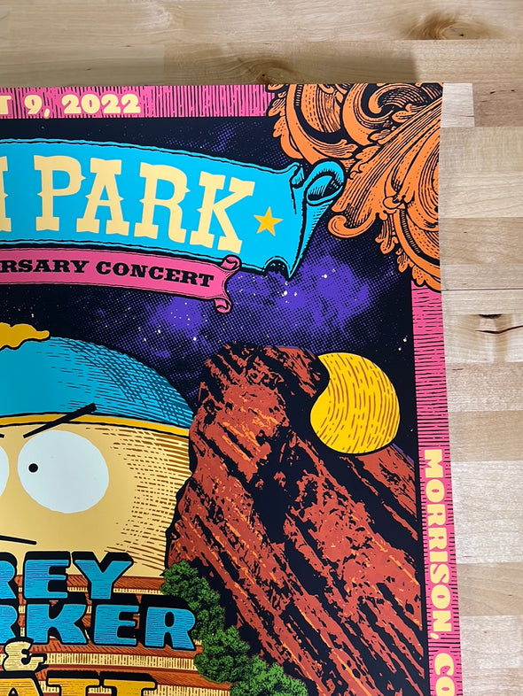 Primus Ween - 2022 Status Serigraph poster Red Rocks South Park S/N