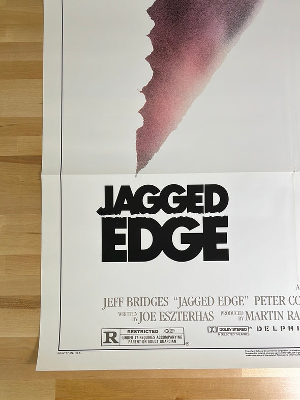 Jagged Edge - 1985 one sheet movie poster original vintage 27x41