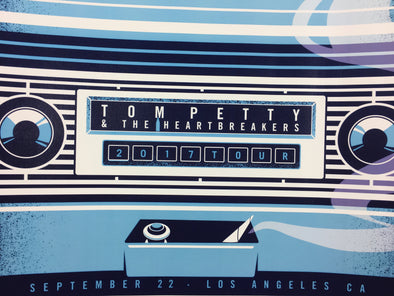 Tom Petty - 2017 Dan Stiles poster Los Angeles, CA 40th Anniversary Tour 9/22