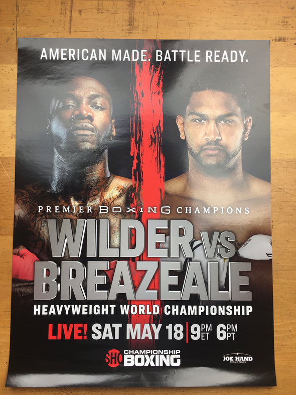 Boxing - 2019 Poster Wilder vs Breazeale