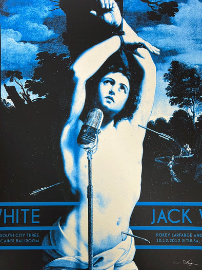 Jack White - 2012 Rob Jones poster Tulsa, OK