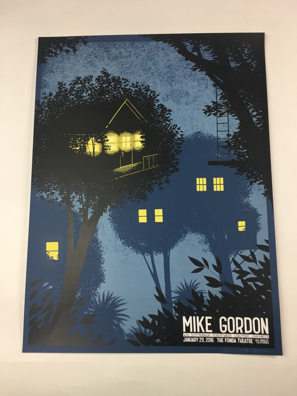 Mike Gordon - 2016 Justin Santora Poster Los Angeles, CA Fonda Theater