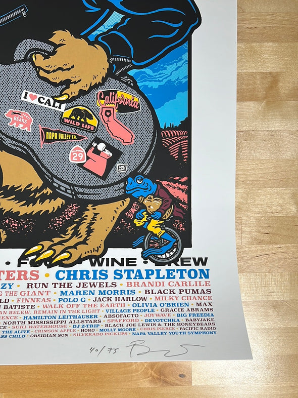 BottleRock Festival - 2021 Ames Brothers poster Napa, CA 1st
