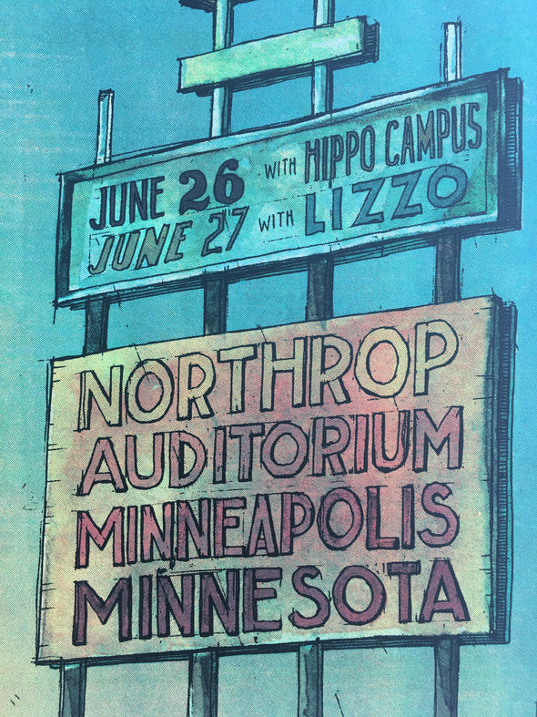 My Morning Jacket - 2015 Landland Poster Minneapolis, MN Northrop Auditorium