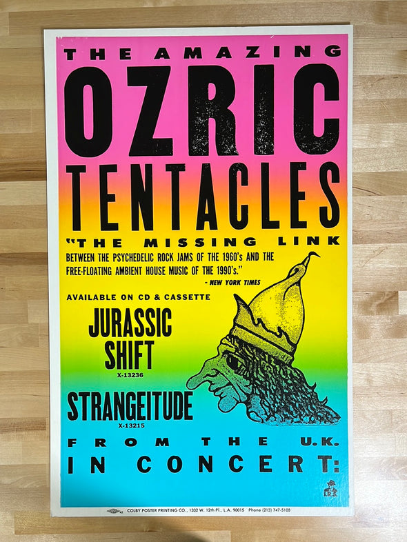 Ozric Tentacles - 1990's Colby poster UK, LA