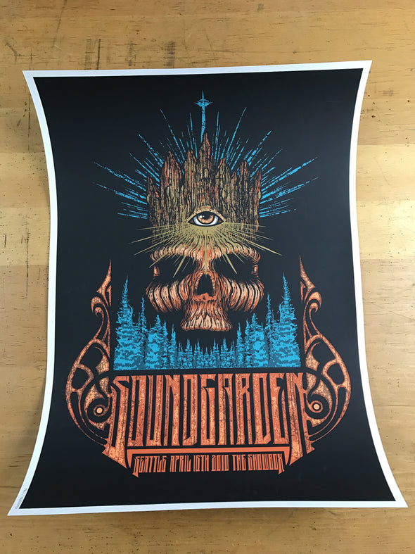 Soundgarden - 2010 Brad Klausen poster Showbox, Seattle, WA
