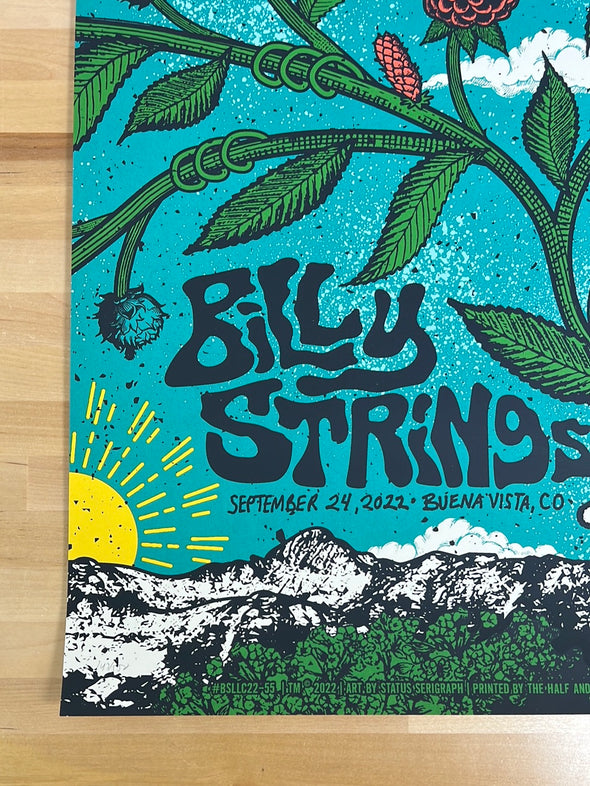 Billy Strings - 2022 Status Serigraph poster Buena Vista, CO N2