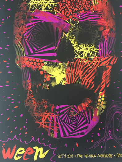 Ween - 2009 Todd Slater Poster Flagstaff, AZ Pine Mountain Amphitheatre