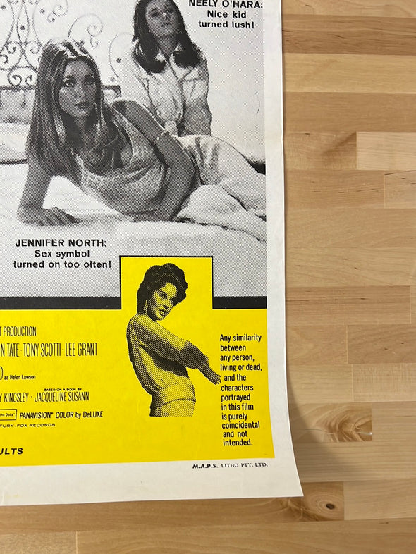 Valley of the Dolls - 1967 promo movie poster original vintage