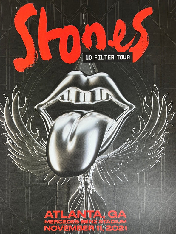 Rolling Stones - 2021 poster No Filter Tour Atlanta, GA