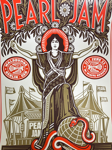 Pearl Jam - 2022 Florian Schommer poster Berlin, Germany