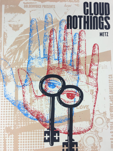 Cloud Nothings - 2014 Xray Poster Los Angeles, CA The Roxy