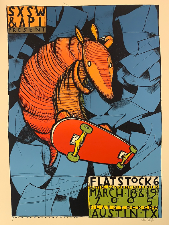 Flatstock 6 - 2005 Jay Ryan poster Austin, TX Austin Convention Center