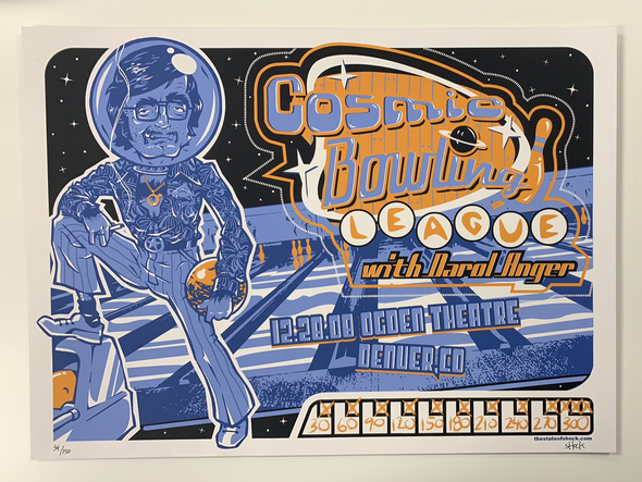 Cosmic Bowling League - 2008 Darin Shock poster Denver, CO YMSB