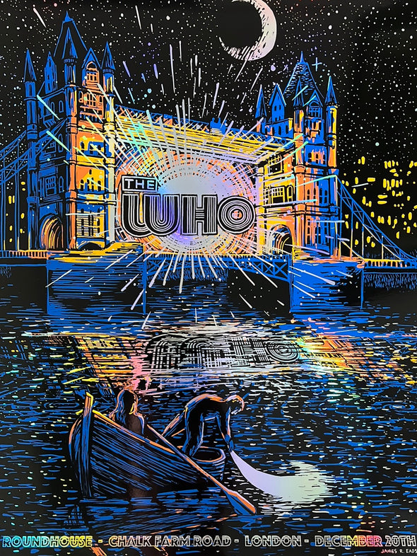 The Who - 1970 James Eads poster London, England FOIL