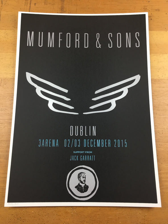 Mumford & Sons - 2015 Poster Dublin, Ireland 3Arena