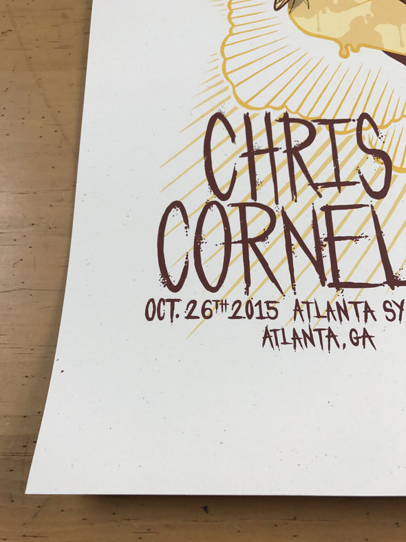 Chris Cornell - 2015 Jim Mazza poster Atlanta Symphony Hall, GA