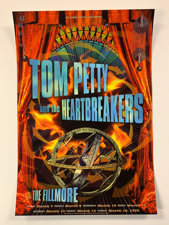 Tom Petty - 1999 Rex Ray poster Fillmore San Fran 1st BGF 367