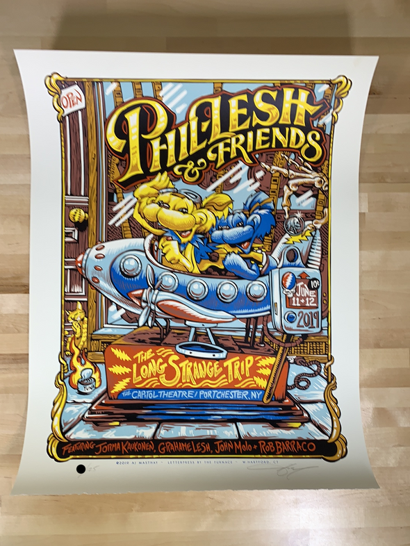 Phil Lesh & Friends - 2019 AJ Masthay poster Port Chester, NY Capitol Theatre
