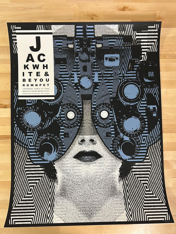 Jack White - 2022 The Silent Giants poster Brooklyn, New York x/33