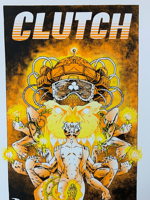Clutch - 2015 Charles Moran, Zomic poster Philadelphia, PA Electric Factory
