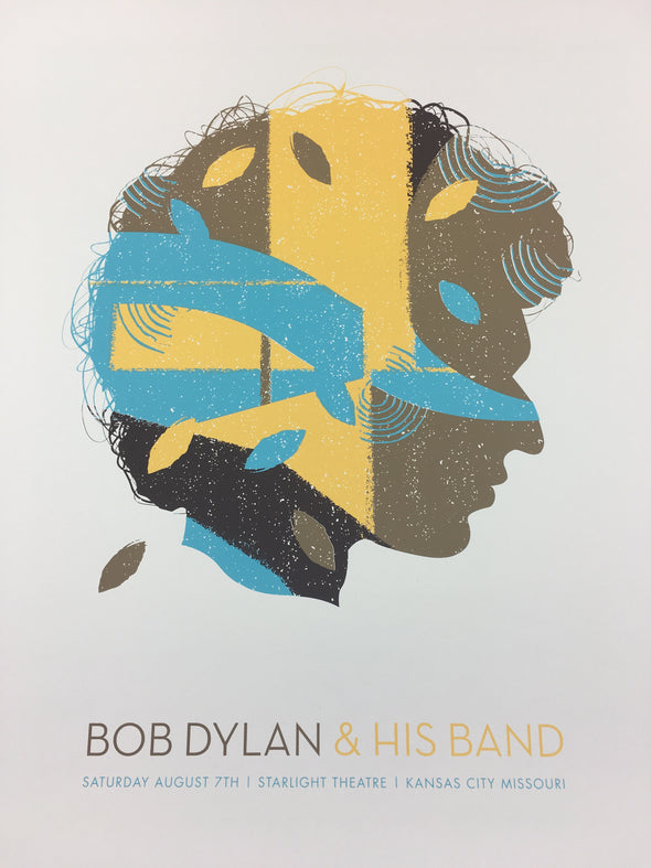 Bob Dylan - 2010 Tad Carpenter Poster Kansas City, MO Starlight Theatre