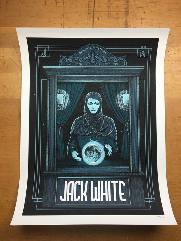 Jack White - 2018 Pat Hamou poster Brighton, GBR Brighton Centre #d