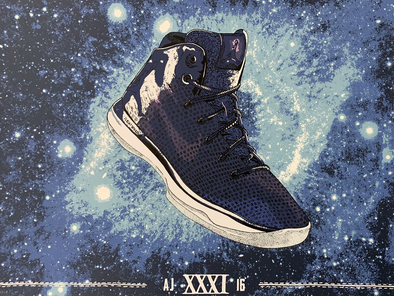 Air Jordan Space Jam 31 - Zissou Tasseff-Elenkoff poster Nike Art print