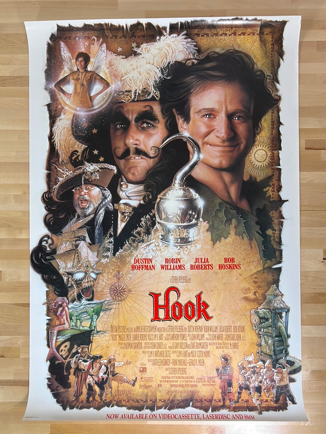 Hook - 1992 video promo movie poster original vintage 27x41 – Sold Out  Posters