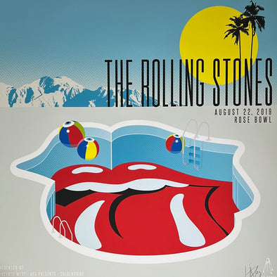 Rolling Stones - 2019 Kii Arens poster Pasadena, CA Rose Bowl