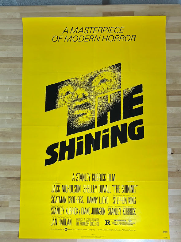 The Shining - 1980 one sheet movie poster original vintage 27x41