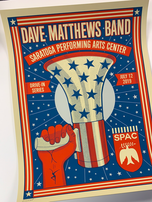 Dave Matthews Band - 2020 Methane poster Saratoga Springs VOTE